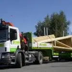 Camion avec fermettes maison dubois